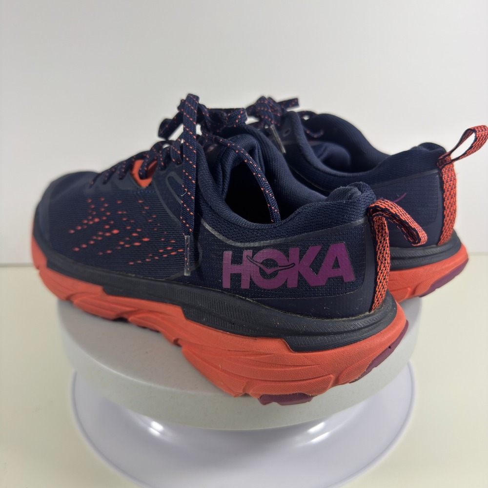 Hoka Challenger ATR 6 Womens Trail Running Shoes Navy Orange Purple Sneakers 8.5 - Picture 9 of 14
